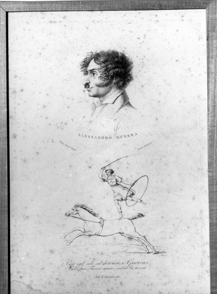 Ritratto di Alessandro Guerra (stampa) di Lasinio Giovanni Paolo, Gozzini Vincenzo (primo quarto sec. XIX)