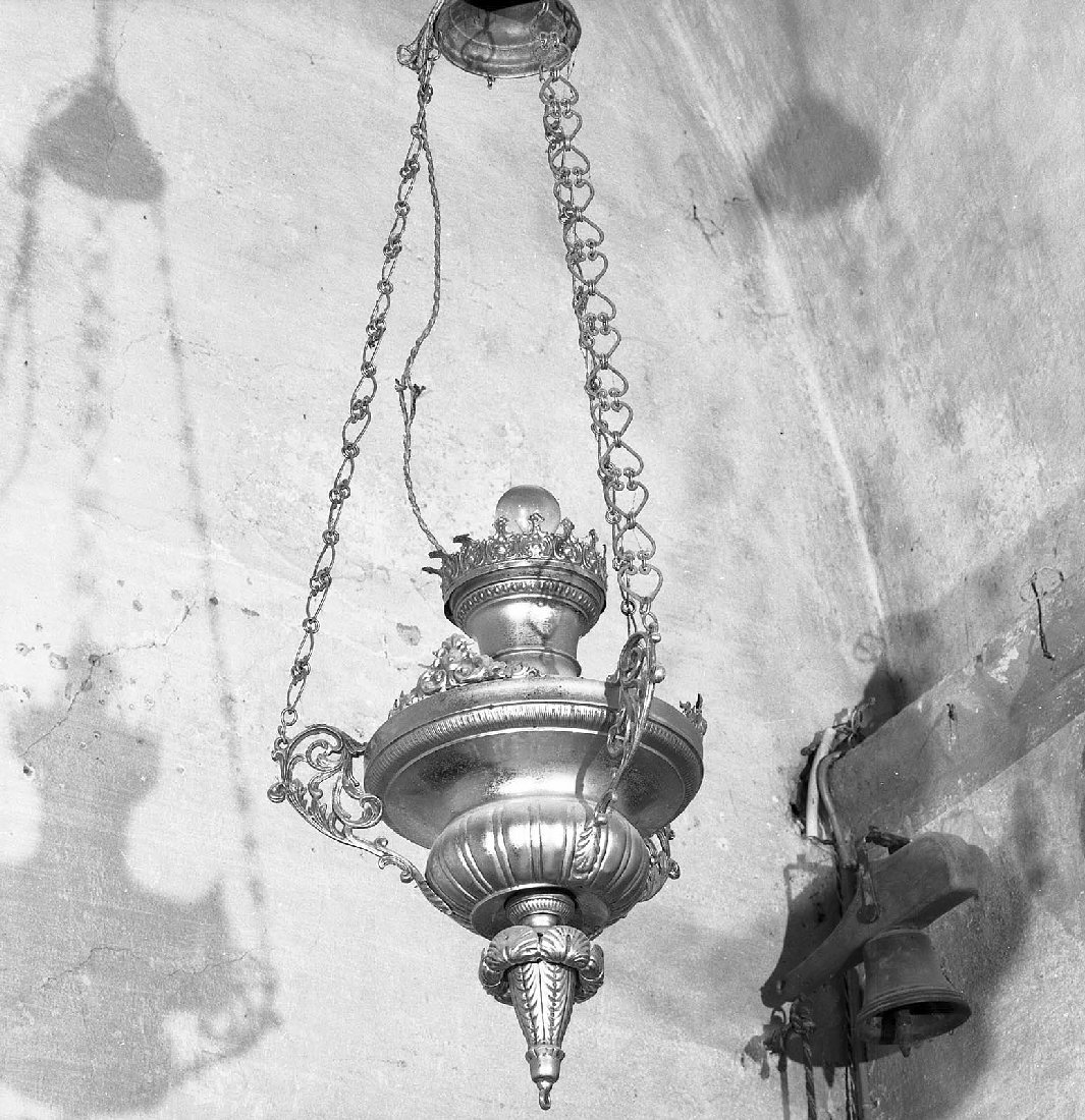 lampada pensile, opera isolata - bottega toscana (sec. XVIII)