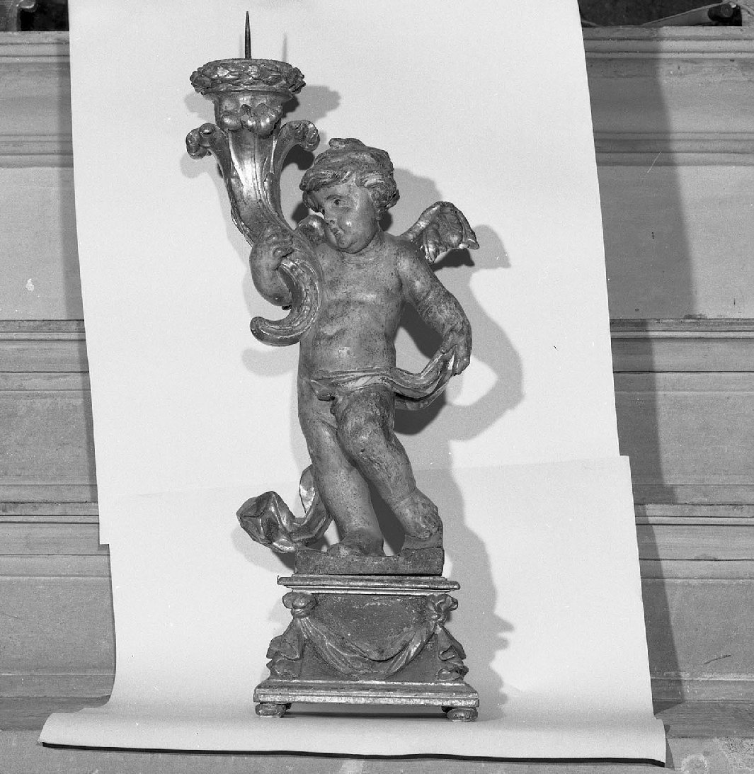 angelo (candelabro, coppia) - bottega toscana (sec. XVIII)