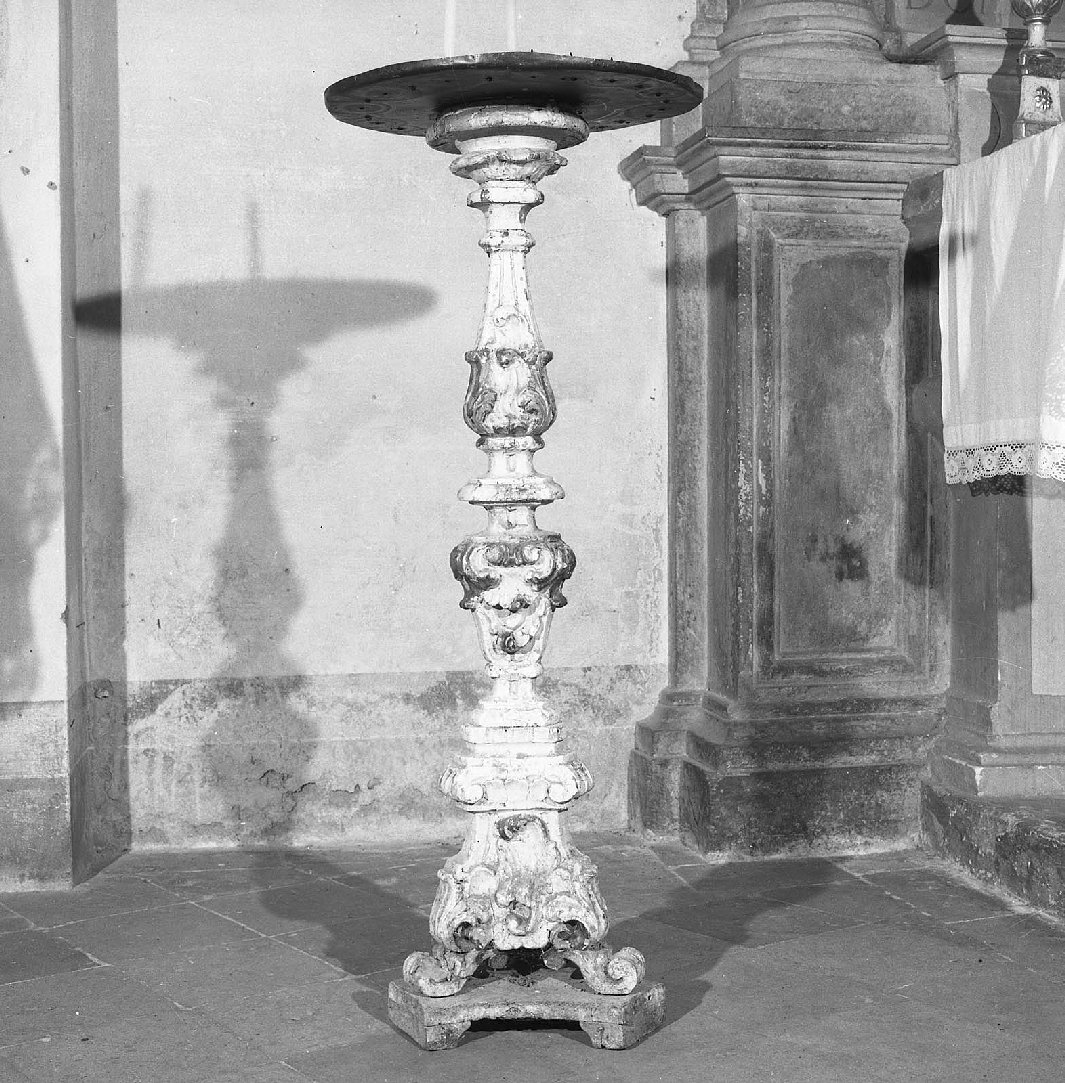 candeliere d'altare - bottega toscana (sec. XVIII)