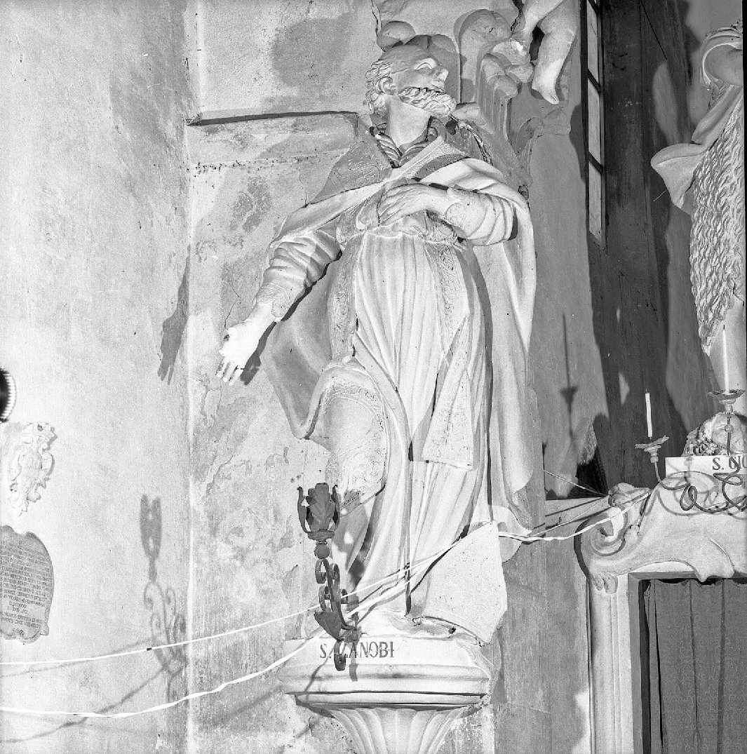 San Zanobi (statua, opera isolata) - bottega toscana (fine sec. XVII)