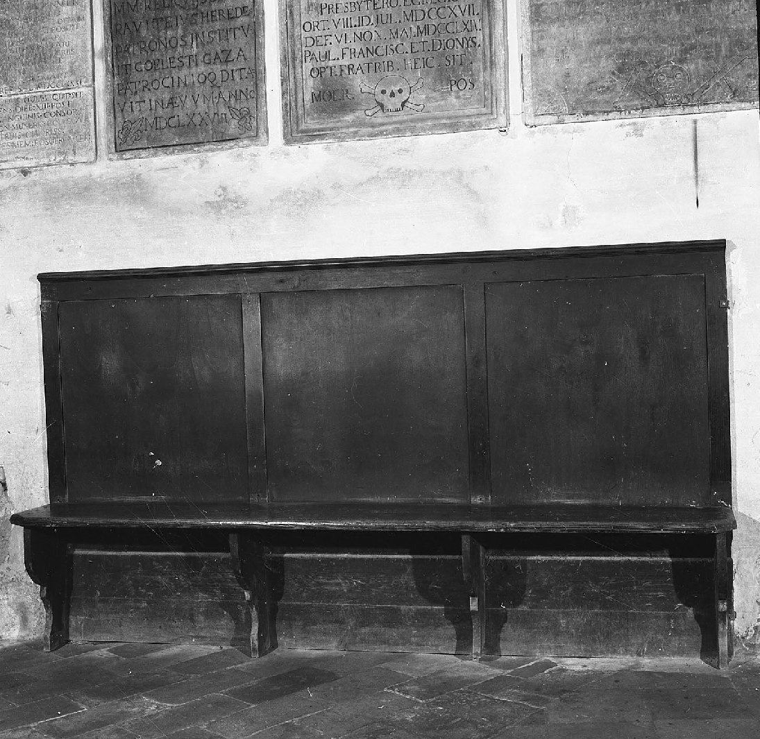 panca, opera isolata - bottega toscana (sec. XVIII)