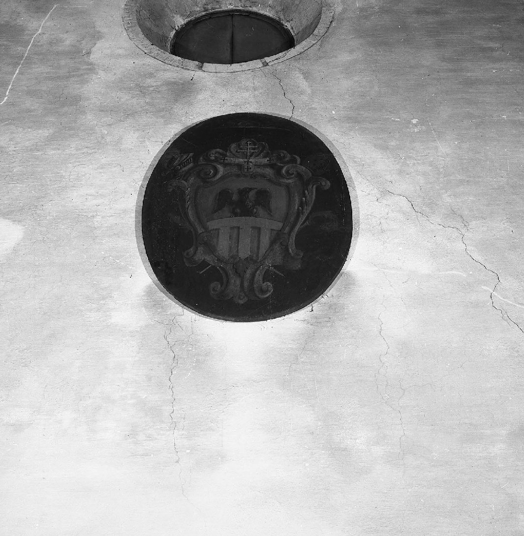 stemma gentilizio (dipinto, opera isolata) - ambito toscano (fine/inizio secc. XVI/ XVII)