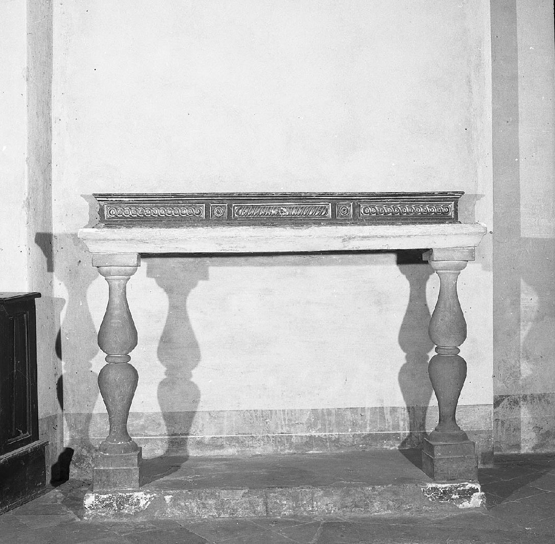 mensa d'altare, opera isolata - bottega toscana (fine sec. XV)