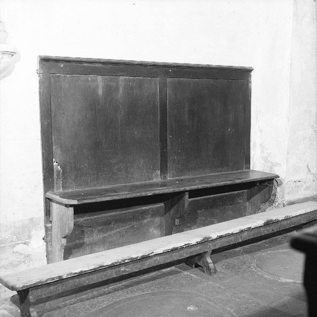 panca, opera isolata - bottega toscana (seconda metà sec. XIX)