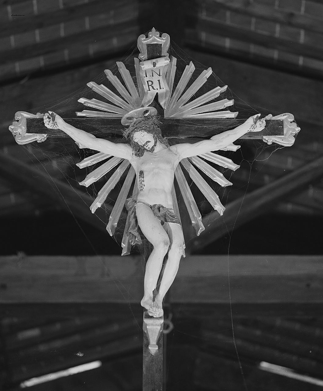 Cristo crocifisso (crocifisso, opera isolata) - bottega toscana (sec. XVII)