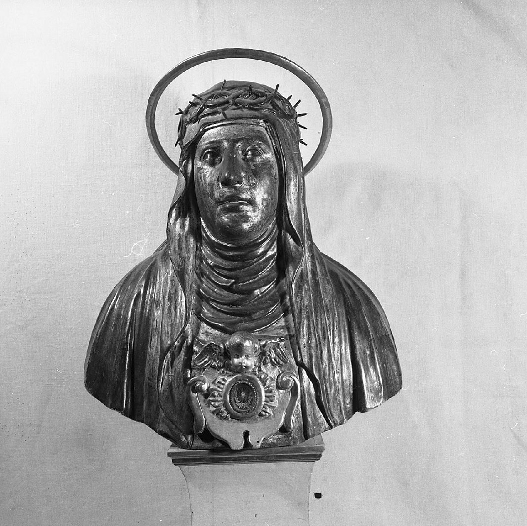 Santa domenicana (reliquiario - a busto, opera isolata) - bottega toscana (sec. XVIII)