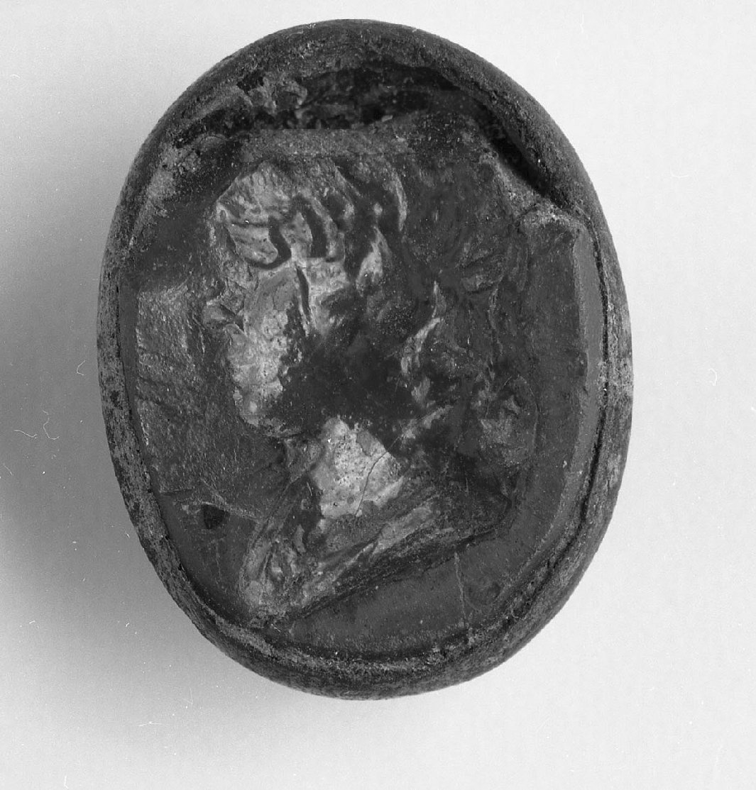 testa di fanciullo (gemma, opera isolata) - bottega italiana (sec. XIX)