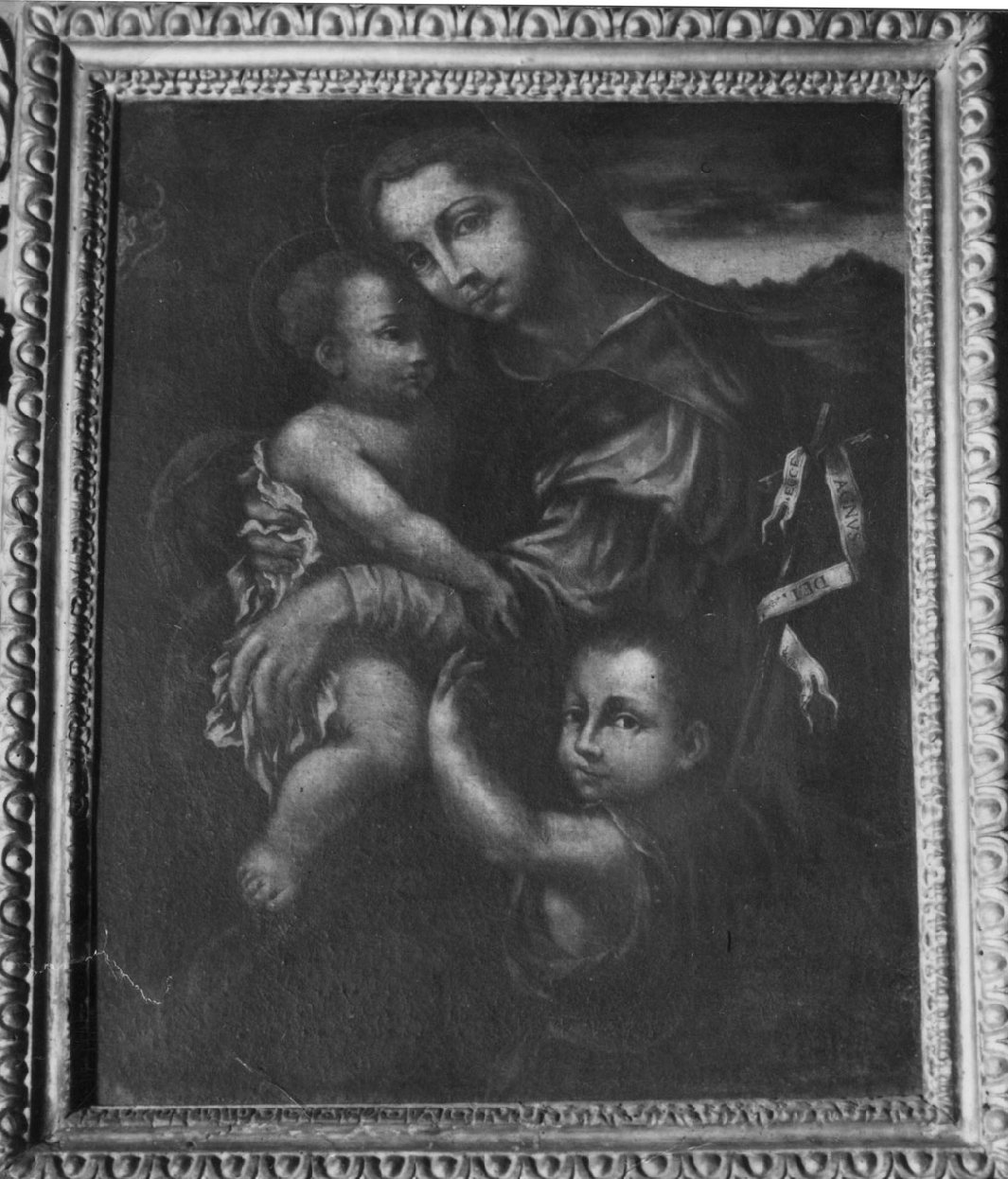 Madonna con Bambino e San Giovannino (dipinto, opera isolata) - ambito toscano (fine sec. XVI)