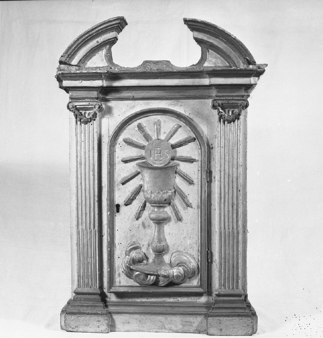 tabernacolo - a frontale architettonico, opera isolata - bottega toscana (fine sec. XVIII)