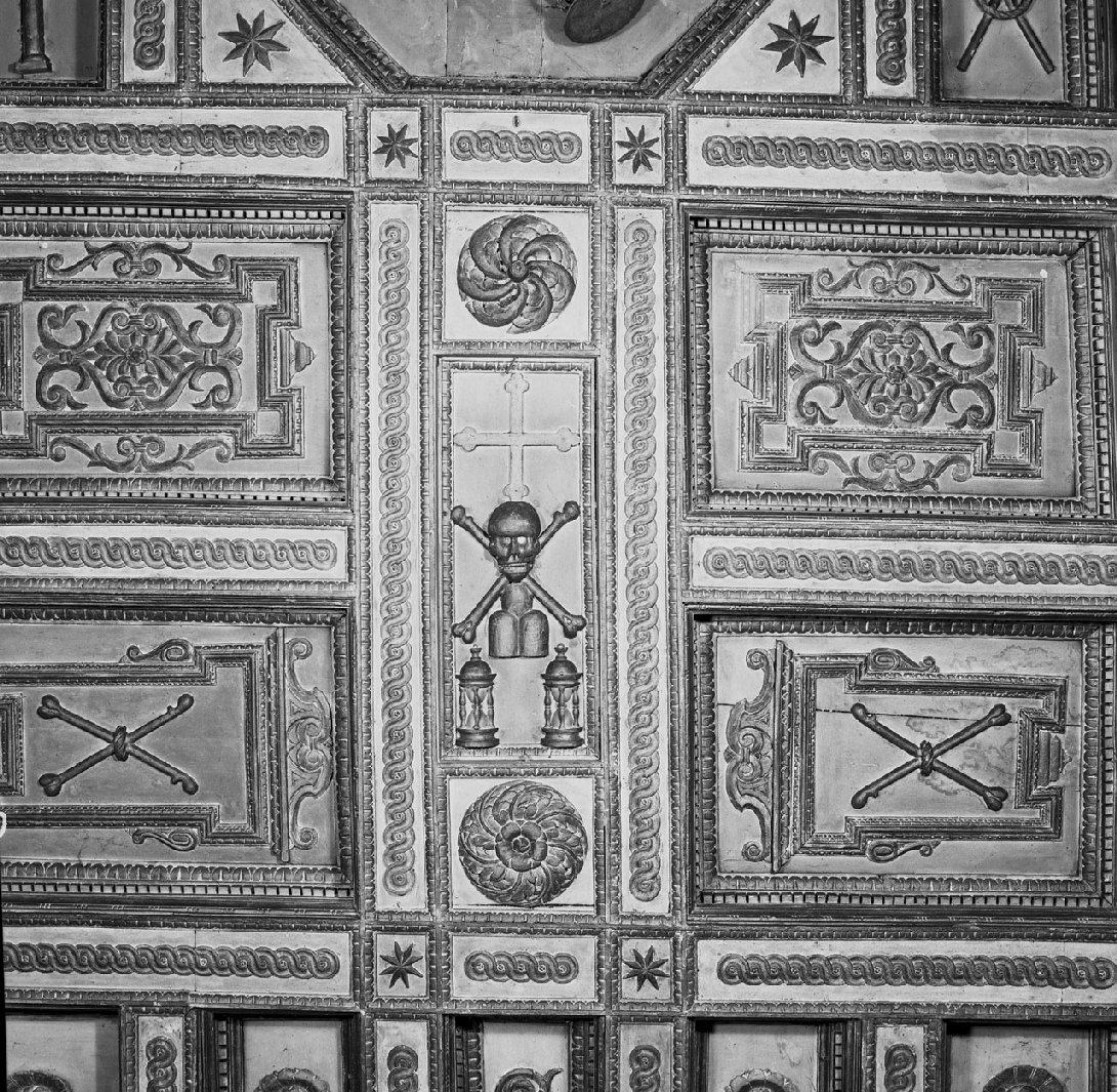 soffitto a cassettoni, opera isolata di Lombardi Sallustio (attribuito) (sec. XVII)