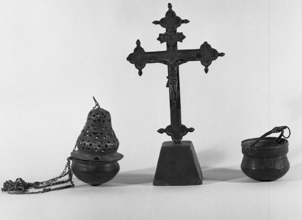 croce processionale, opera isolata - bottega italiana (sec. XVII)