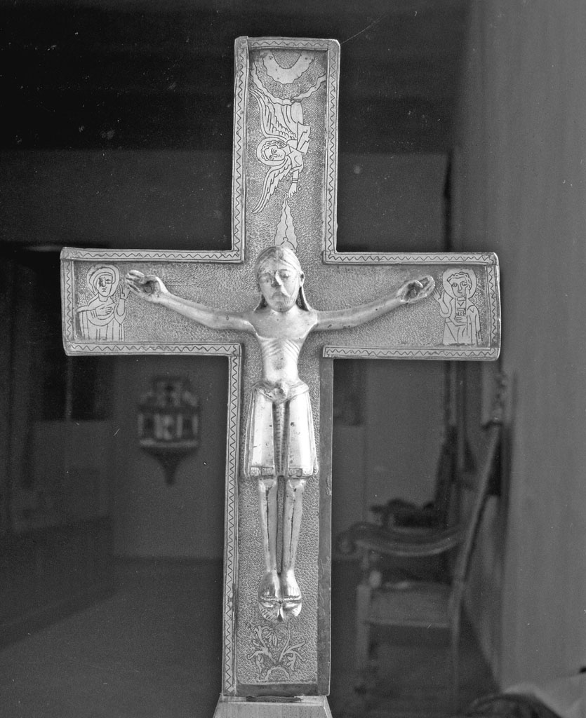 croce processionale, opera isolata - bottega toscana (seconda metà sec. XII)