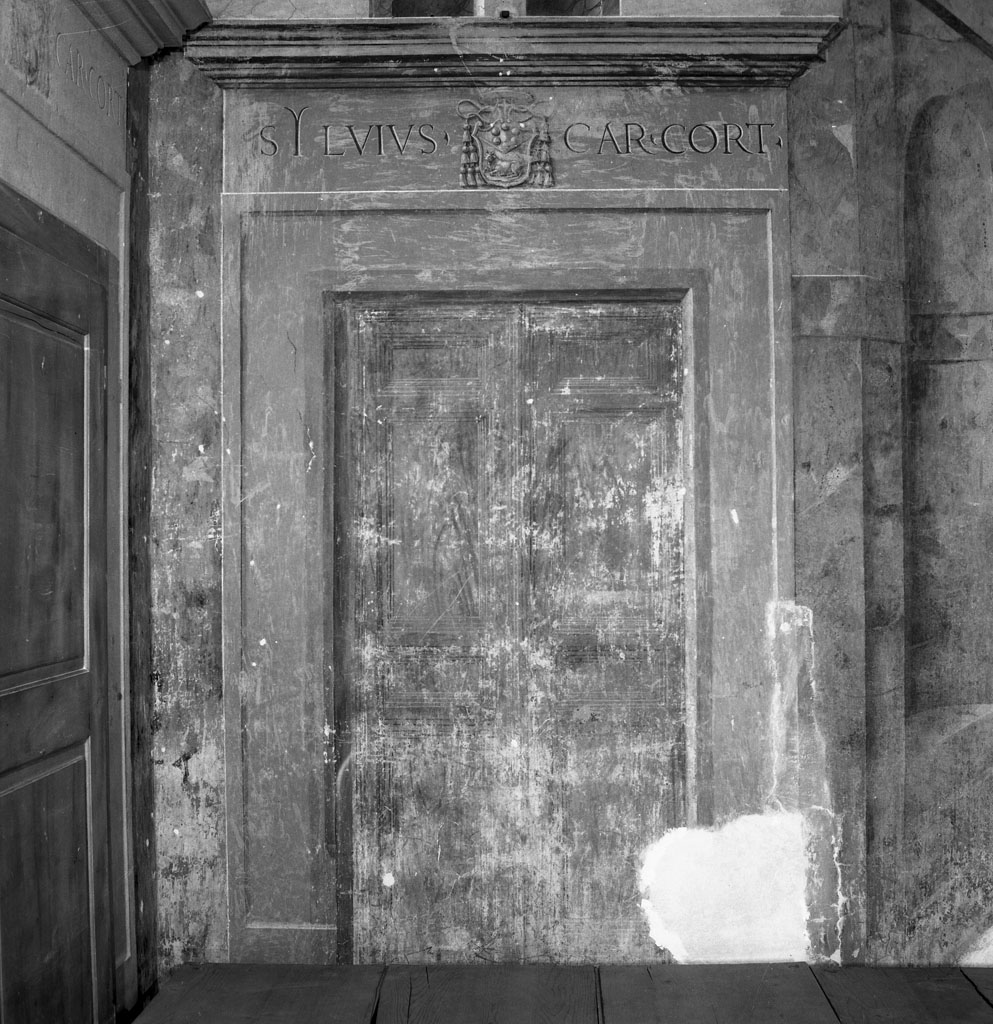 architettura illusionistica (dipinto, ciclo) di Bernabei Tommaso detto Papacello (sec. XVI)