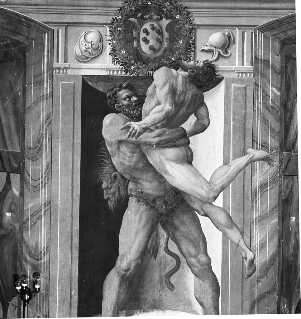 stemma gentilizio della famiglia Medici (dipinto, ciclo) di Bernabei Tommaso detto Papacello (sec. XVI)