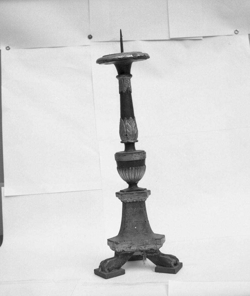 candeliere d'altare, coppia - bottega toscana (fine sec. XVIII)