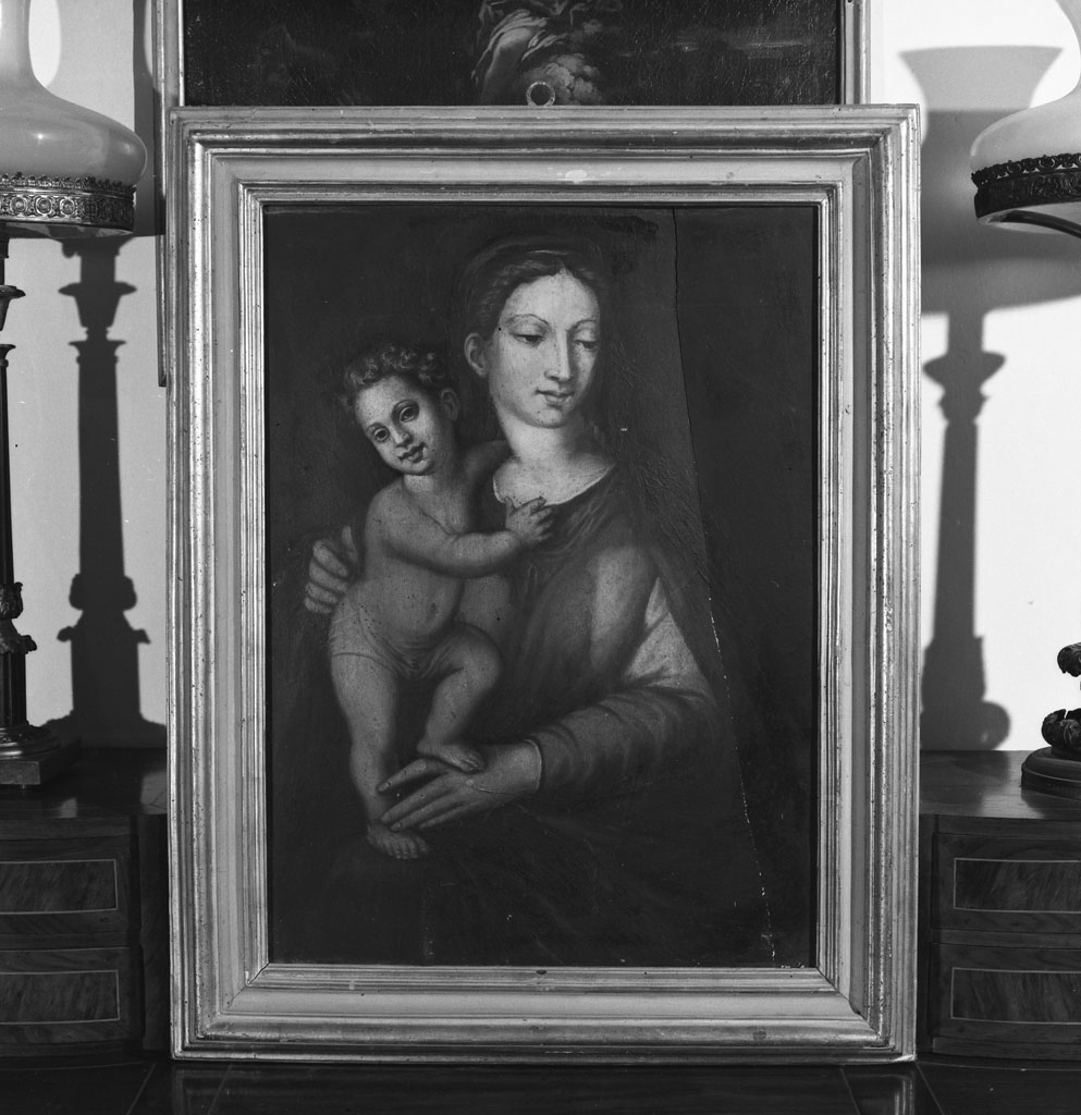 Madonna con Bambino (dipinto, opera isolata) - ambito fiorentino (fine sec. XVI)