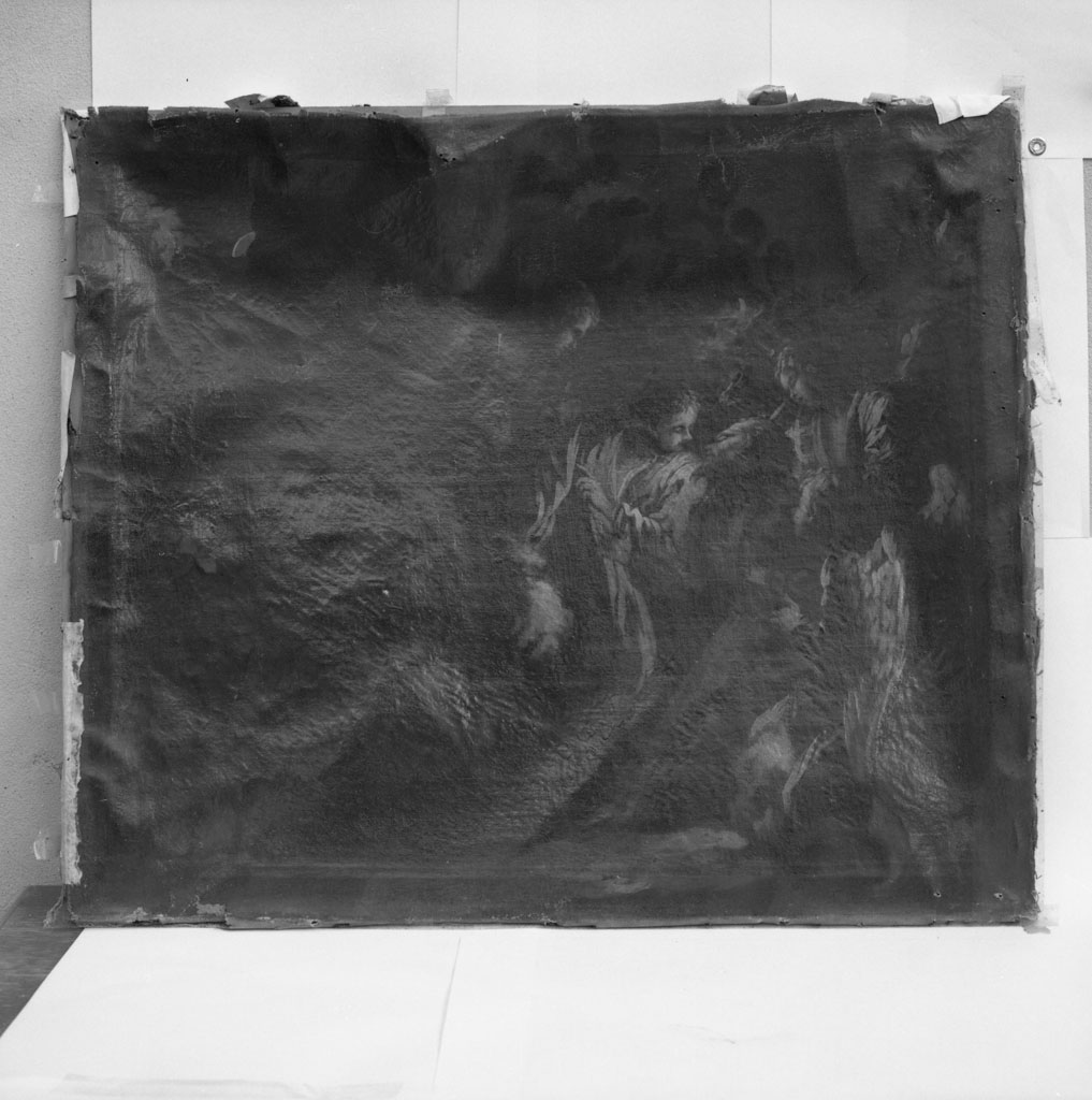 estasi di San Francesco d'Assisi (?) (dipinto, opera isolata) di Castiglione Giovanni Benedetto detto Grechetto (metà sec. XVII)