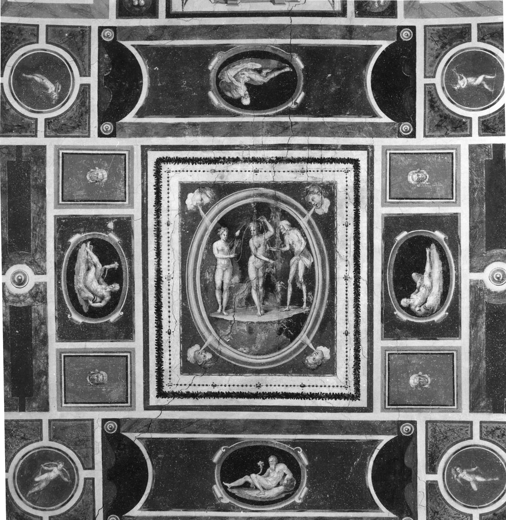 grottesche (dipinto, ciclo) di Bernabei Tommaso detto Papacello (scuola) (metà sec. XVI)