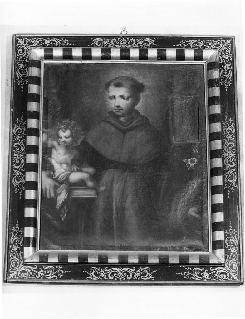Sant'Antonio da Padova con il bambino (dipinto, opera isolata) - ambito italiano (sec. XVII)
