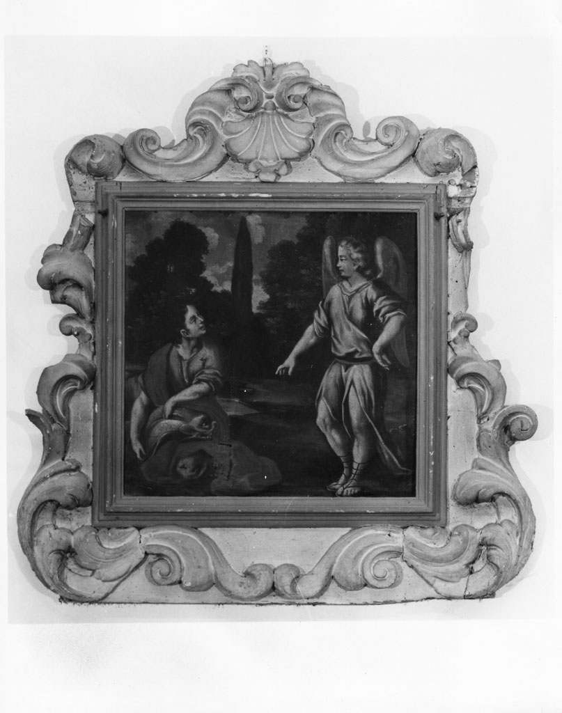 Tobia e San Raffaele arcangelo (dipinto, opera isolata) - ambito italiano (fine/inizio secc. XVII/ XVIII)