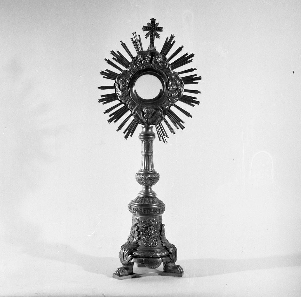 ostensorio - a raggiera - bottega toscana (sec. XIX)