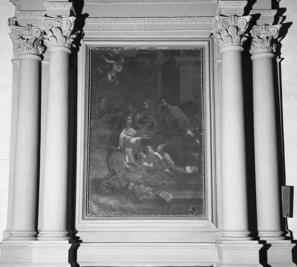 matrimonio mistico di Santa Caterina da Siena (dipinto) di Castellucci Salvi (attribuito) (sec. XVII)