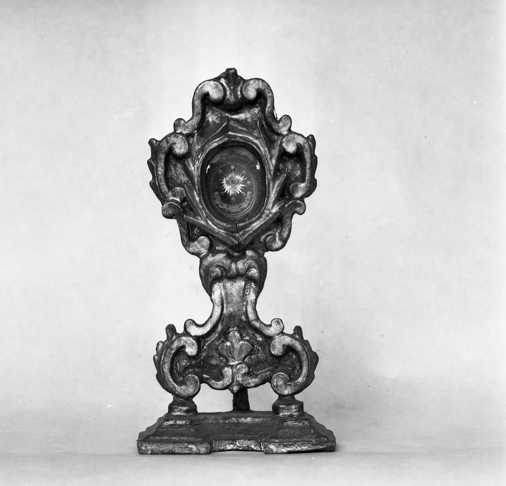 reliquiario - a ostensorio - bottega toscana (seconda metà sec. XVIII)