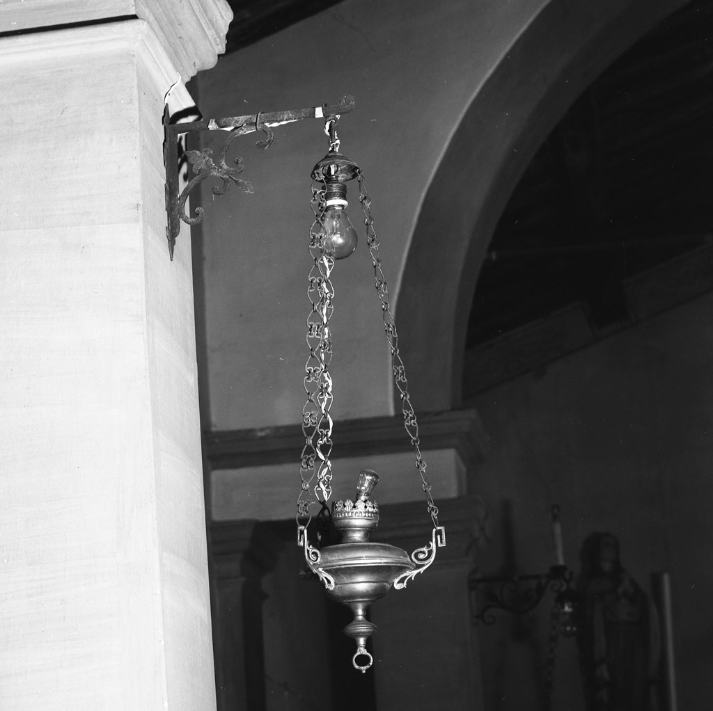 lampada pensile a vaso, coppia - bottega toscana (primo quarto sec. XIX)