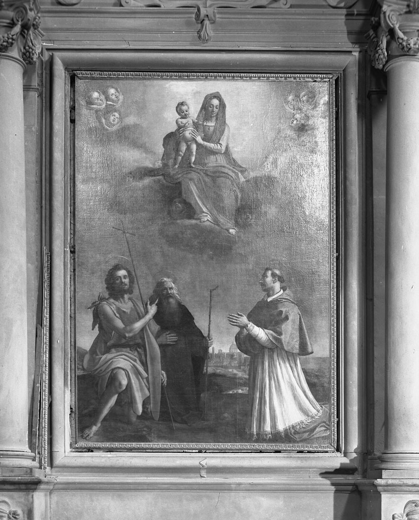 Madonna con Bambino in gloria e santi (dipinto) di Chimenti Jacopo detto Empoli (sec. XVII)