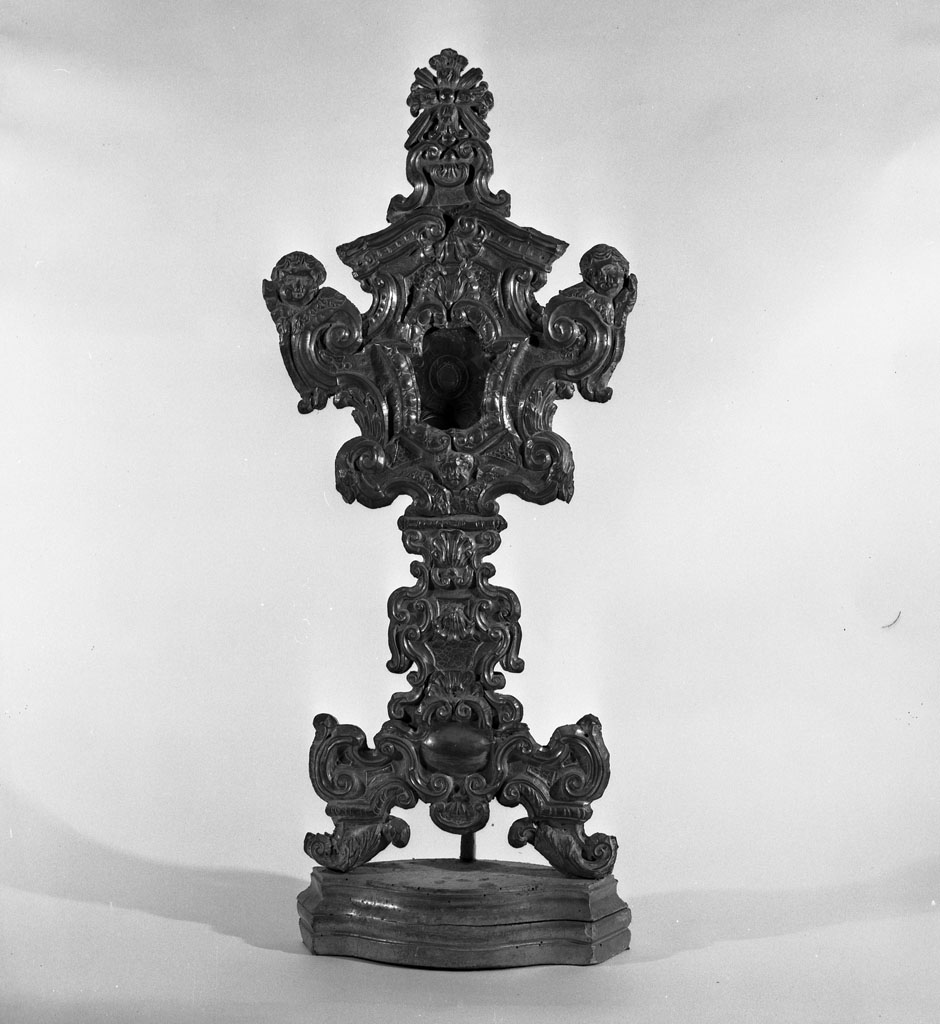 reliquiario - a ostensorio, serie - bottega toscana (metà sec. XVIII)
