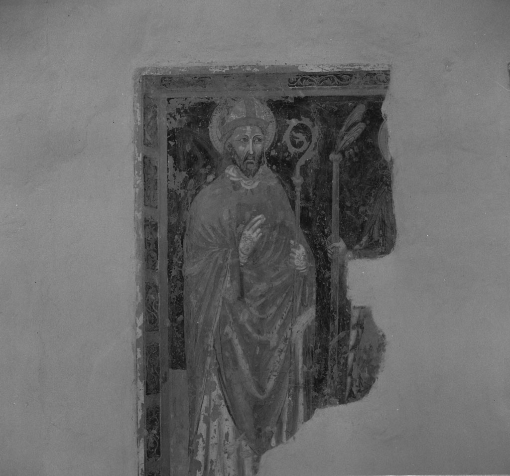 Madonna in trono con Bambino e Santi (dipinto, frammento) - ambito fiorentino (sec. XIV)