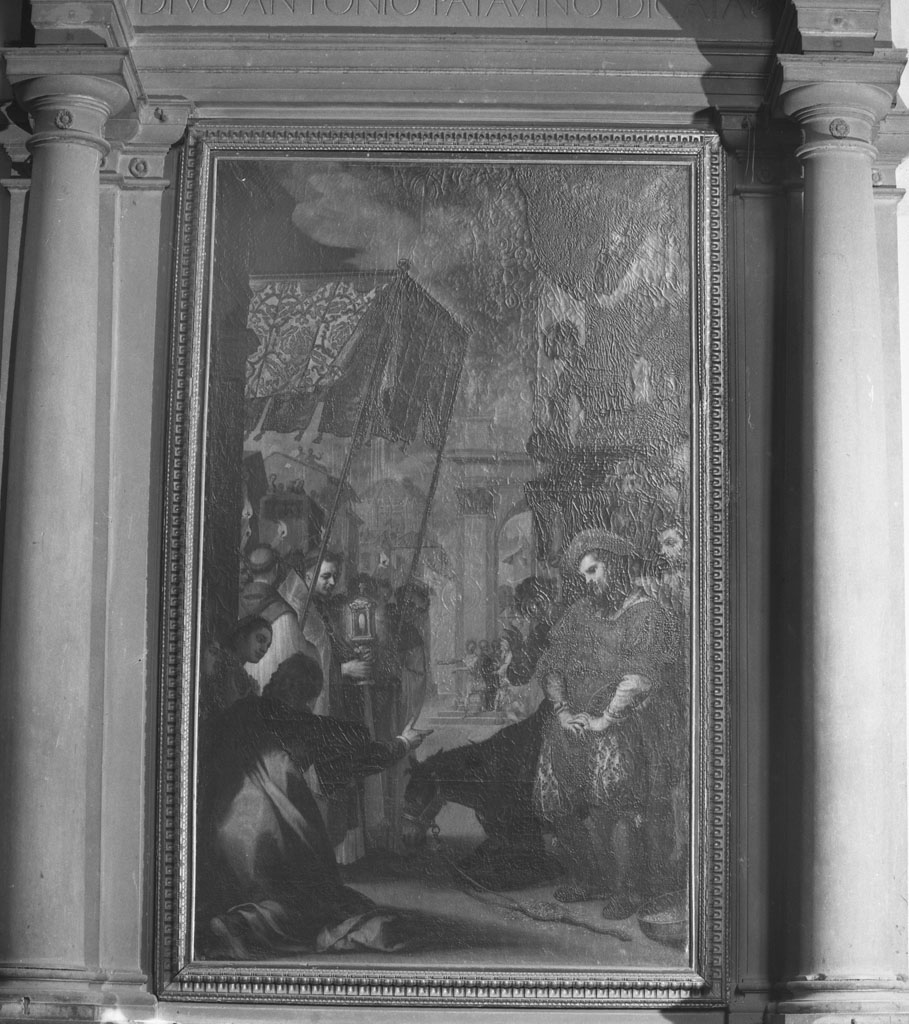 Sant'Antonio da Padova e il miracolo dell'asino (dipinto) di Cardi Ludovico detto Cigoli (sec. XVI)