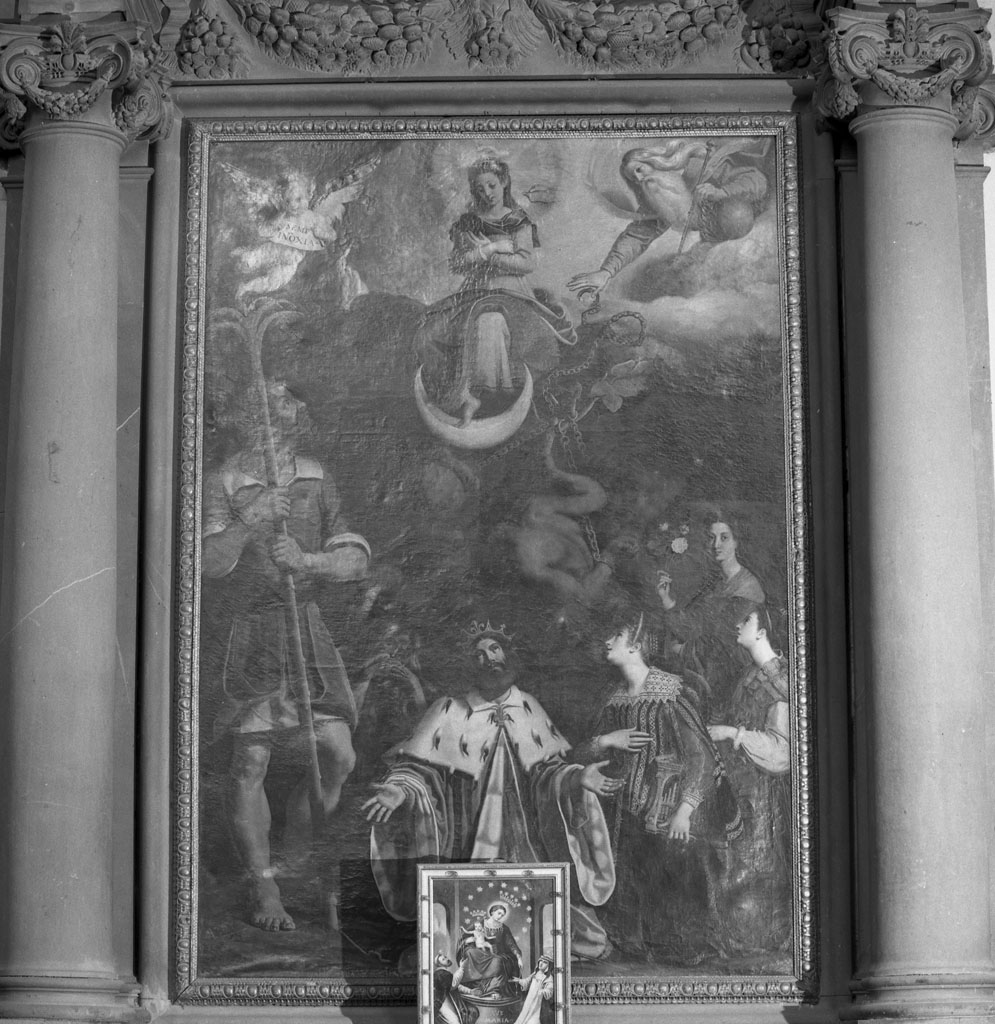 Immacolata Concezione e santi (dipinto) di Commodi Andrea (sec. XVII)
