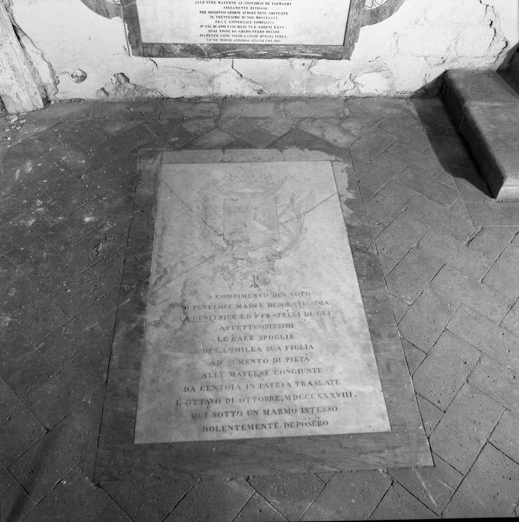 lapide documentaria - bottega toscana (sec. XIX)