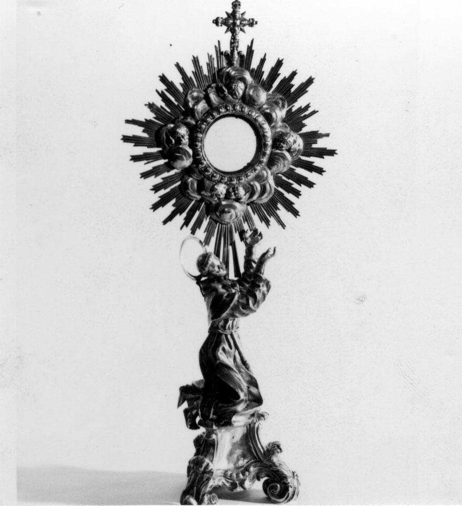 ostensorio - a raggiera - bottega romana (sec. XVIII)