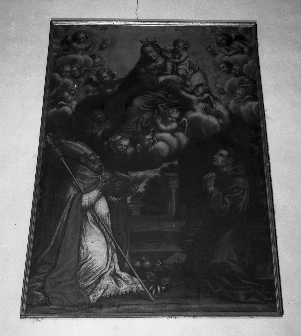 Madonna con Bambino e Santi (dipinto) - ambito toscano (sec. XVII)