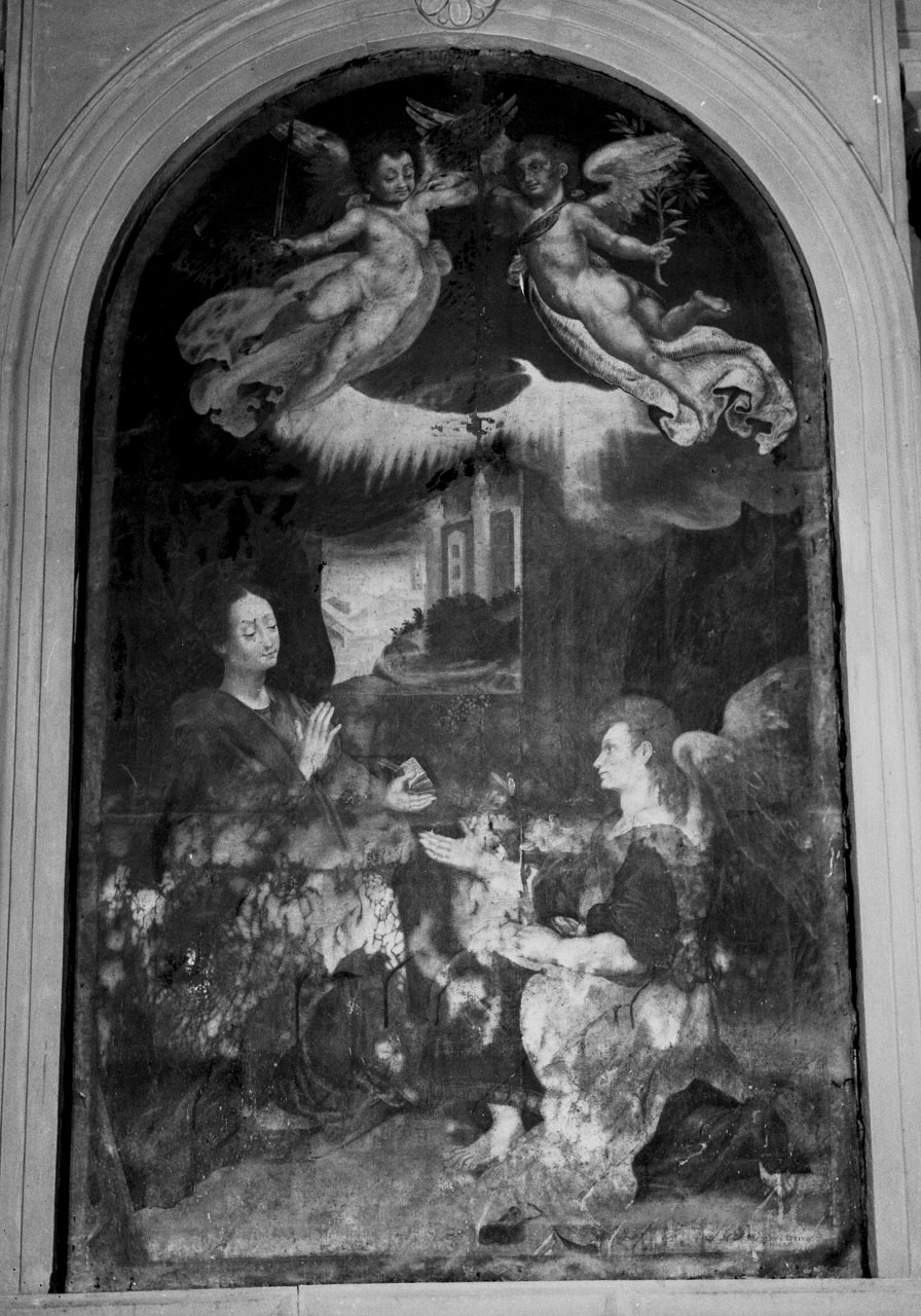 Annunciazione (dipinto) di Jori Nicola (seconda metà sec. XVI)