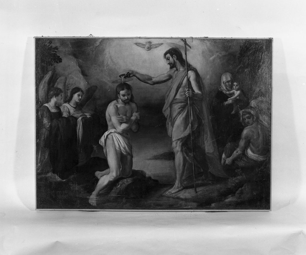 battesimo di Cristo (dipinto) di Allori Alessandro (cerchia) (inizio sec. XVII)