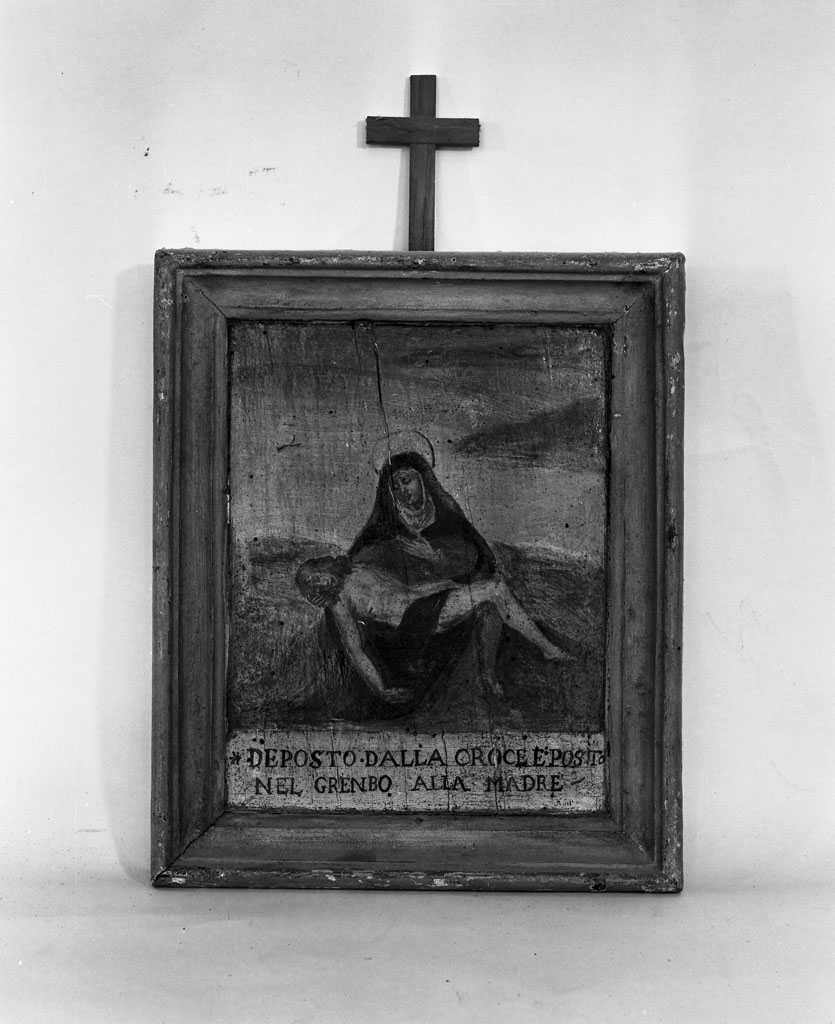 stazione XIII: Gesù deposto dalla croce (Via Crucis, ciclo) - ambito fiorentino (metà sec. XVII)