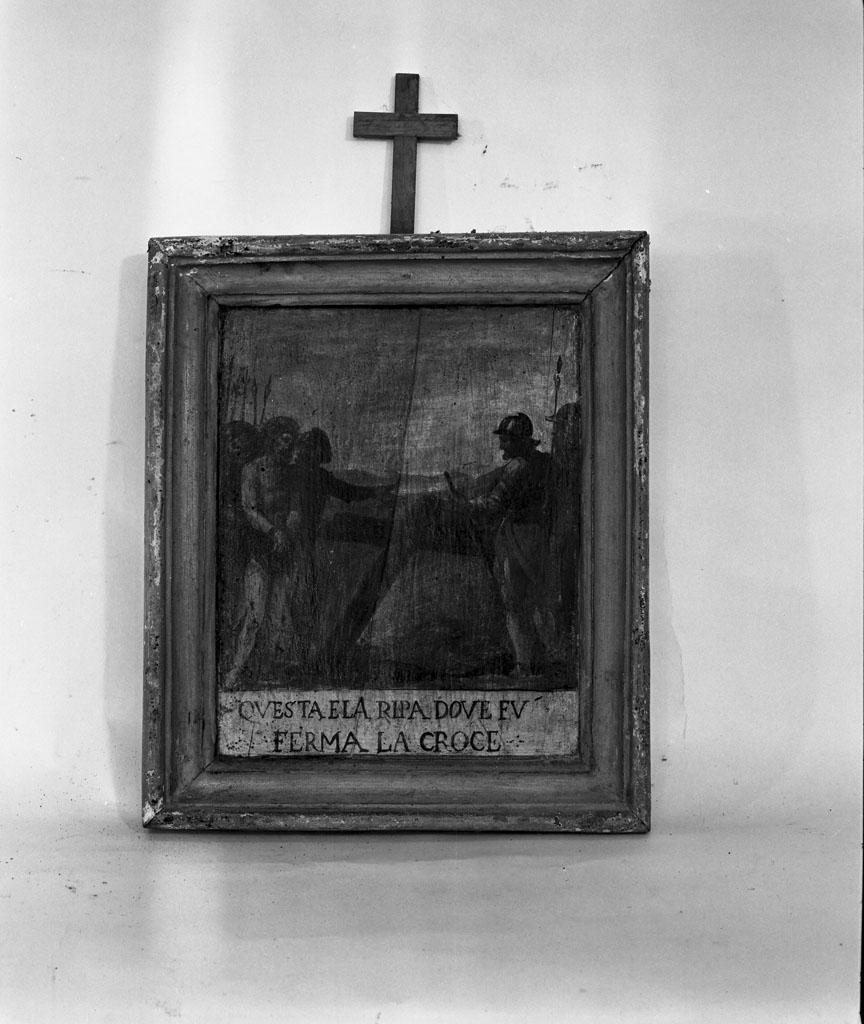 stazione XI: Gesù inchiodato alla croce (Via Crucis, ciclo) - ambito fiorentino (metà sec. XVII)