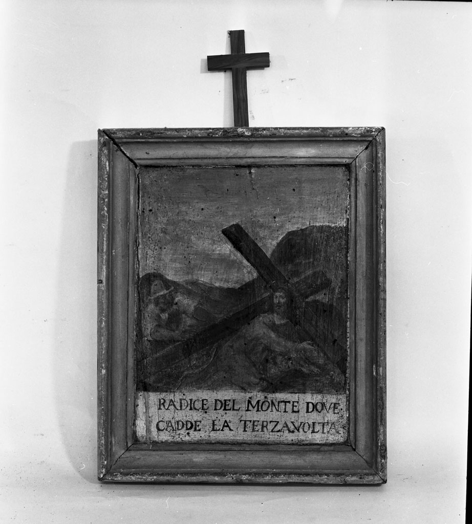 stazione IX: Gesù cade sotto la croce la terza volta (Via Crucis, ciclo) - ambito fiorentino (metà sec. XVII)