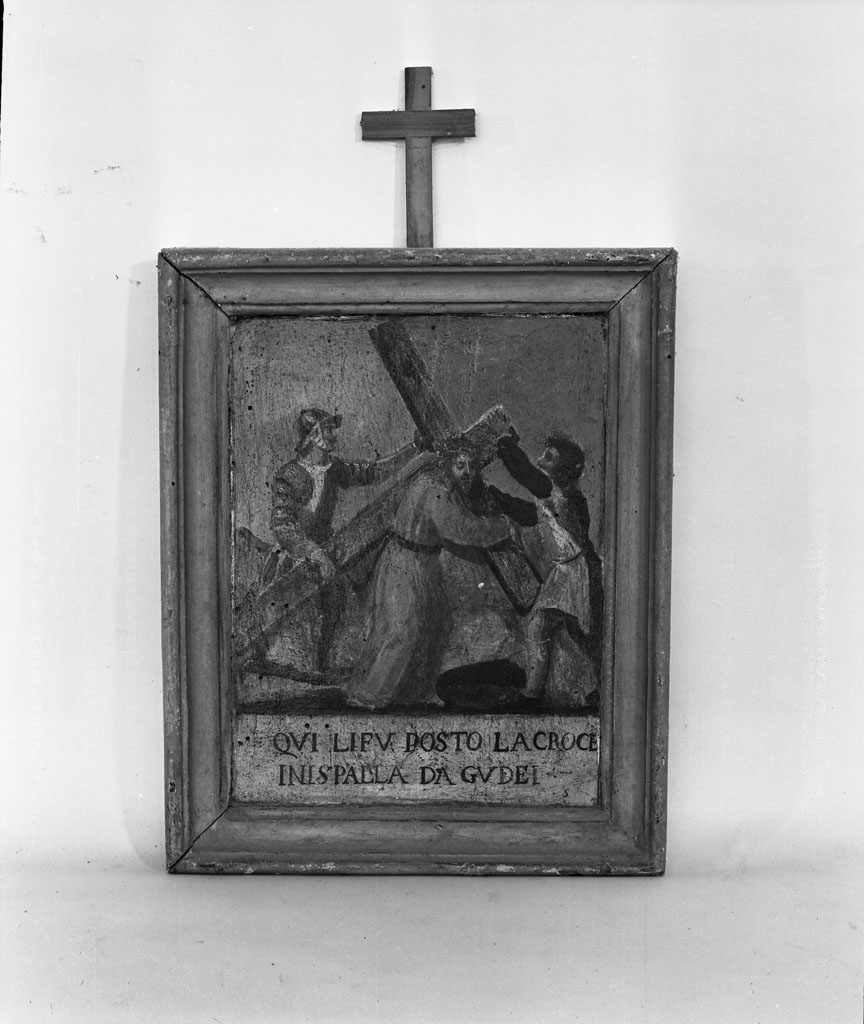 stazione II: Gesù caricato della croce (Via Crucis, ciclo) - ambito fiorentino (metà sec. XVII)