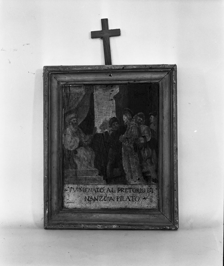 stazione I: Gesù condannato a morte (Via Crucis, ciclo) - ambito fiorentino (metà sec. XVII)