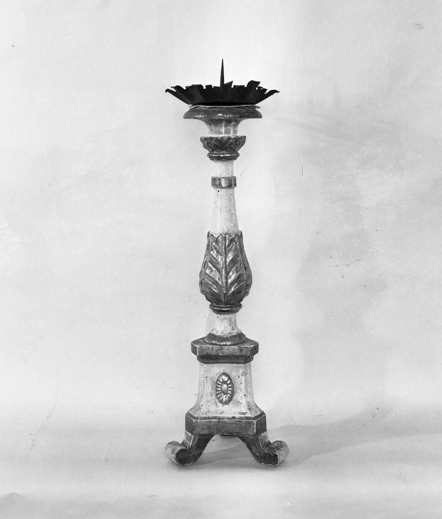 candelabro, serie - bottega toscana (seconda metà sec. XVIII)