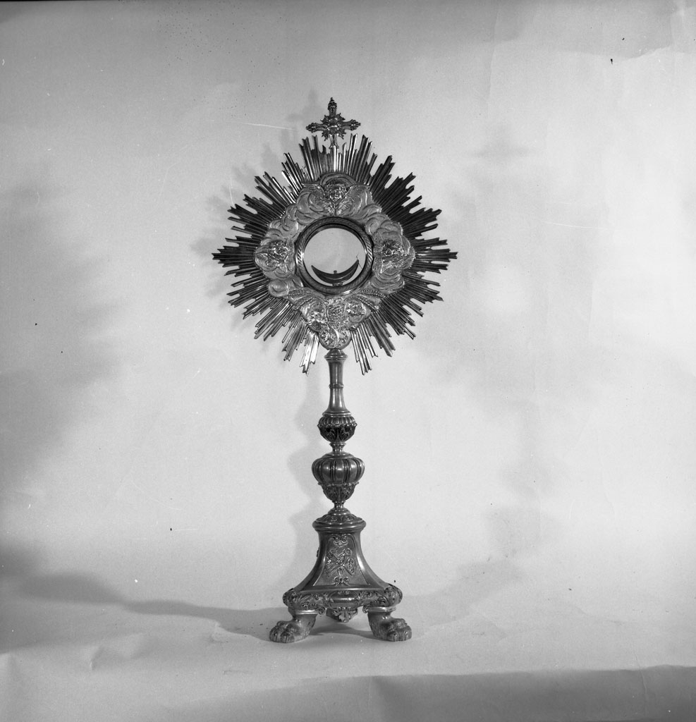 ostensorio - a raggiera - bottega toscana (sec. XX)