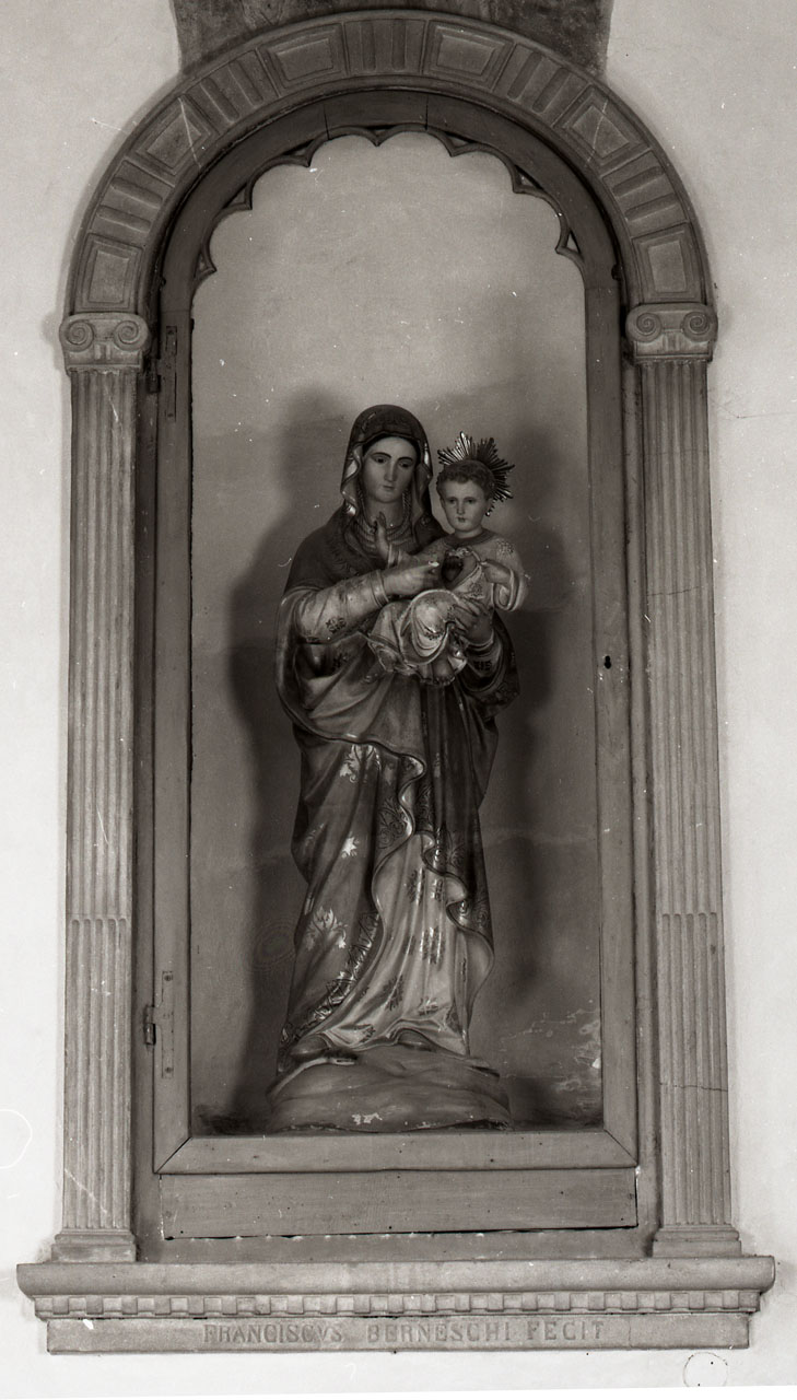 Madonna con Bambino e Sacro Cuore (statua) - bottega toscana (fine/inizio secc. XIX/ XX)