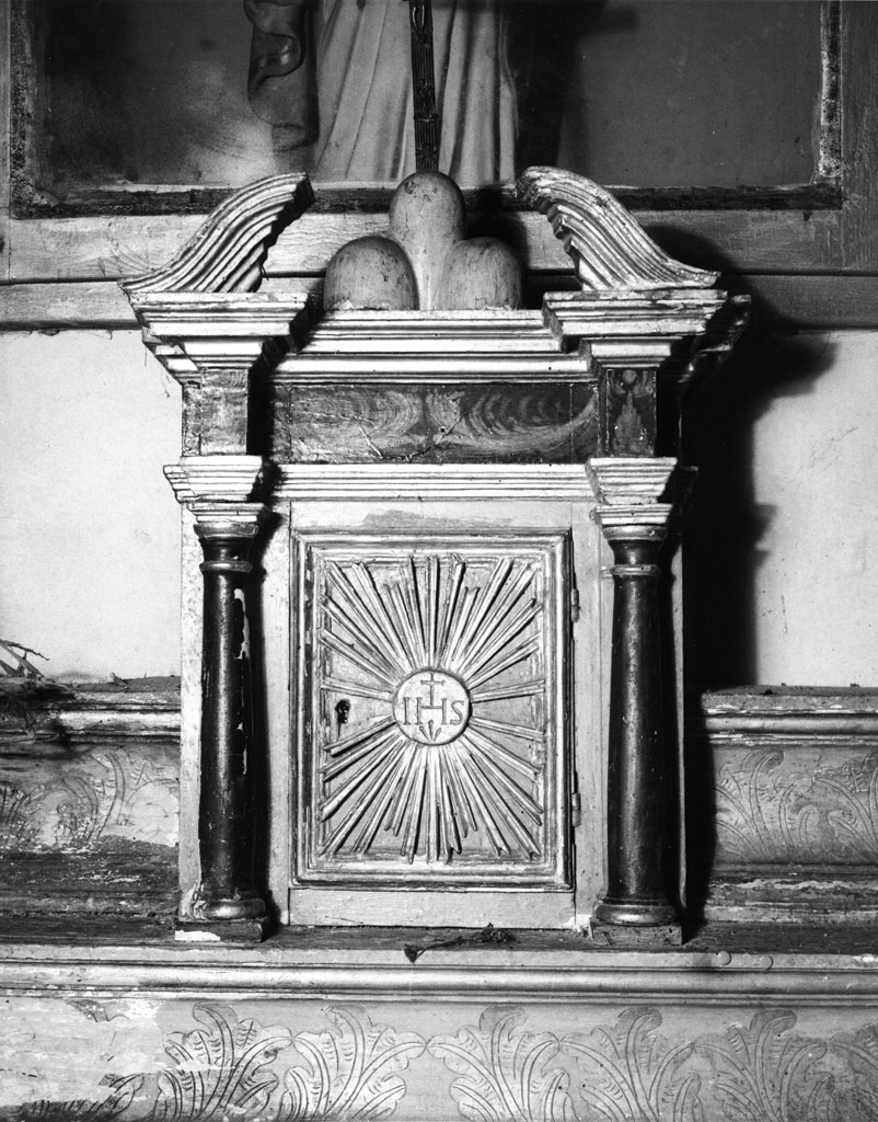 tabernacolo - a frontale architettonico - bottega toscana (prima metà sec. XIX)