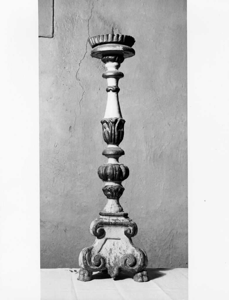 candeliere, serie - bottega toscana (seconda metà sec. XVIII)