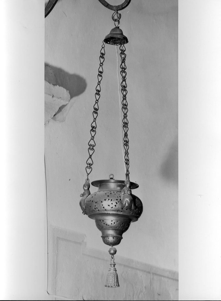 lampada pensile a vaso - bottega toscana (sec. XVII)